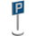 LEGO Road Sign with Parking Pattern