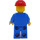 LEGO Road Worker с червен Строителство Каска Минифигурка