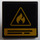 LEGO Roadsign Clip-on 2 x 2 Square with Fire Sticker with Open &#039;O&#039; Clip (15210)