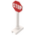 LEGO Roadsign Octagonal med Stop Sign (7696)