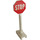 LEGO Roadsign Octagonal mit Stop Sign (7696)