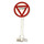 LEGO Roadsign Rund med STOP i Triangel