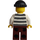 LEGO Robber met Zwart Gebreid Pet Minifiguur