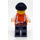 LEGO Robber med orange Vest Minifigur