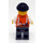 LEGO Robber met Oranje Vest minifiguur
