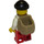 LEGO Robber with Stripped Shirt, Stained Red Overalls and Open Sack Minifigure