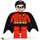 LEGO Robin mit Schwarz Umhang Minifigur