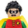 LEGO Robin med Grøn Ben og Sort Maske Minifigur