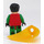 LEGO Robin con Verde Piernas y Máscara con Cabello corto Minifigura