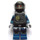 LEGO Robo SWAT med Sort Hjelm med Politi Badge Sign Minifigur