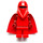 LEGO Royal Guard with Dark Red Arms and Hands Minifigure (Standard Cape)