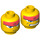 LEGO Ryo Dual Sided Head (Safety Stud) (3626 / 55711)