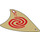LEGO Sail Triangular with Red Spiral Swirl (67172)