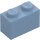 LEGO Sand Blue Brick 1 x 2 with Studs on One Side (11211)