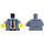 LEGO Sandblau Detective Ace Brickman Minifig Torso (973 / 76382)
