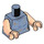 LEGO Bleu sable Dr Ellie Sattler Minifig Torse (973 / 76382)
