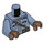 LEGO Zandblauw Female Gringotts Bewaker Minifig Torso (973 / 76382)