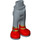 LEGO Sandblau Hüfte mit Pants mit rot Boots und Gold Straps (35642)