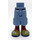 LEGO Sand Blue Hip with Shorts with Cargo Pockets with Olive Green shoes (2268)