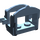 LEGO Zandblauw Paard Saddle met Twee Clips (4491 / 18306)