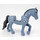 LEGO Azul arena Caballo con Blanco Spots (77476)