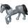 LEGO Sandblau Pferd mit Weiß Spots (77476)