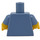 LEGO Sandblau Janitor Minifigur Torso (973 / 16360)