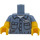 LEGO Zandblauw Janitor Minifiguur Torso (973 / 16360)