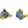 LEGO Sand Blue Lifeguard Minifig Torso (973 / 76382)