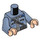 LEGO Sand Blue Male Gringotts Guard Minifig Torso (973 / 76382)