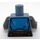 LEGO Sand Blue Mandalorian Warrior with Dark Azure Helmet Minifig Torso (76382)