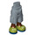 LEGO Sand Blue Minidoll Hip with Shorts with Cargo Pockets with Olive Green shoes (2268)