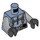 LEGO Sandblau Minifig Torso Scuba Suit mit Utility Gürtel Print mit 3 Pouches Vorderseite, 3 Pouches Der Rücken (973 / 76382)
