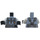LEGO Zandblauw Minifig Torso Scuba Suit met Utility Riem Print met 3 Pouches Voorkant, 3 Pouches Rug (973 / 76382)