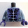 LEGO Blu sabbiato Minifigure Busto con Nero e Dark Viola Veins (76382 / 88585)