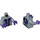 LEGO Sand Blue Minifig Torso with Black and Dark Purple Veins (76382 / 88585)