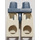 LEGO Sandblau Minifigure Hüften mit Weiß Beine (73200 / 88584)