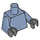 LEGO Sand Blue Minifigure Torso for Watto, with Dark Stone Grey Hands (973 / 76382)