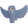 LEGO Sand Blue Owl (Spread Wings) with Orange Beak and Eyes (67632 / 93830)