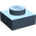 LEGO Sandblau Platte 1 x 1 (3024 / 30008)