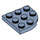 LEGO Sand Blue Plate 3 x 3 Round Corner (30357)