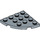 LEGO Zandblauw Plaat 4 x 4 Ronde Hoek (30565)