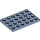 LEGO Sand Blue Plate 4 x 6 (3032)