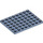 LEGO Sand Blue Plate 6 x 8 (3036)