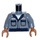 LEGO Sandblau Scott Francis Minifigur Torso (973 / 76382)