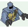 LEGO Zandblauw Serpentine Torso (973 / 76382)