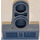 LEGO Bleu sable Tuile 1 x 2 avec Perpendiculaire Faisceau 2 (32530)