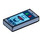 LEGO Sand Blue Tile 1 x 2 with &quot;Wong&quot; Calling on Mobile Phone with Groove (3069 / 104125)