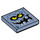 LEGO Bleu sable Tuile 2 x 2 avec Brickster Affronter avec rainure (3068 / 30297)