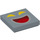 LEGO Sandblau Fliese 2 x 2 mit Gesicht mit Gelb Augen mit Nut (3068 / 79554)